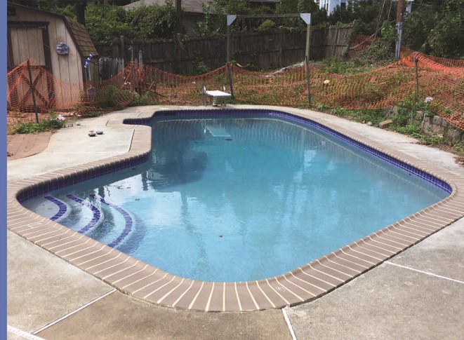 Pool after renovation or resurfacing